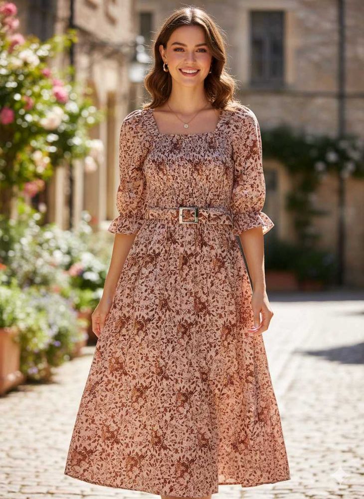 Floral Midi Dress