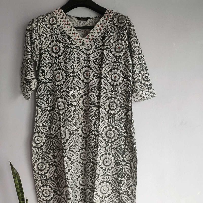 Cotton kurta with dupatta
