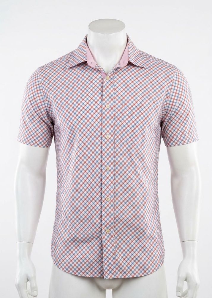 Tommy Hilfiger Men's Short Sleeve Plaid Shirt