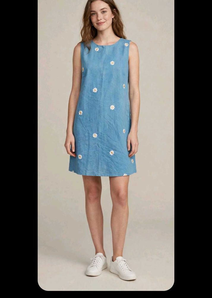 Cute Daisy Denim Dress