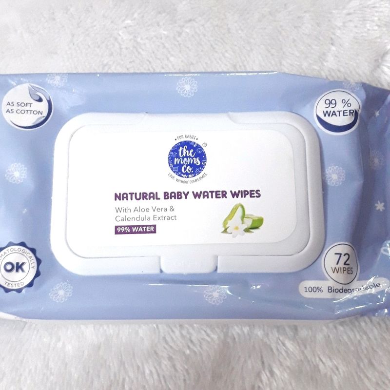 The Moms Co. Natural Baby Water Wipes (72 Wipe