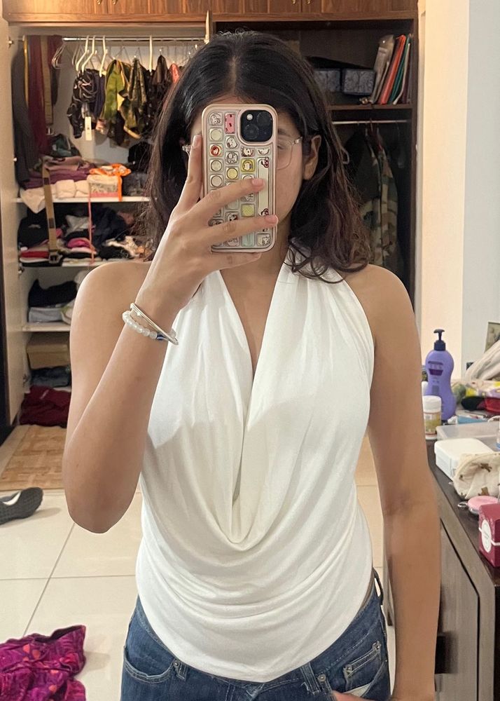 ZARA Cowl Neck Top