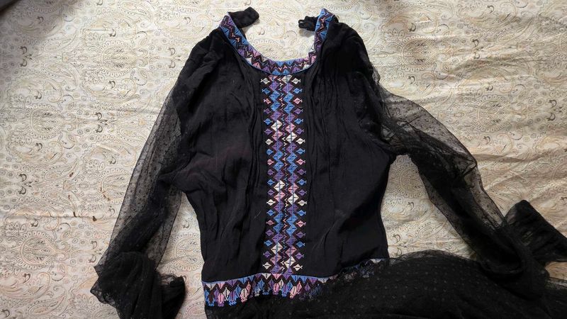Label ritu Kumar black dress