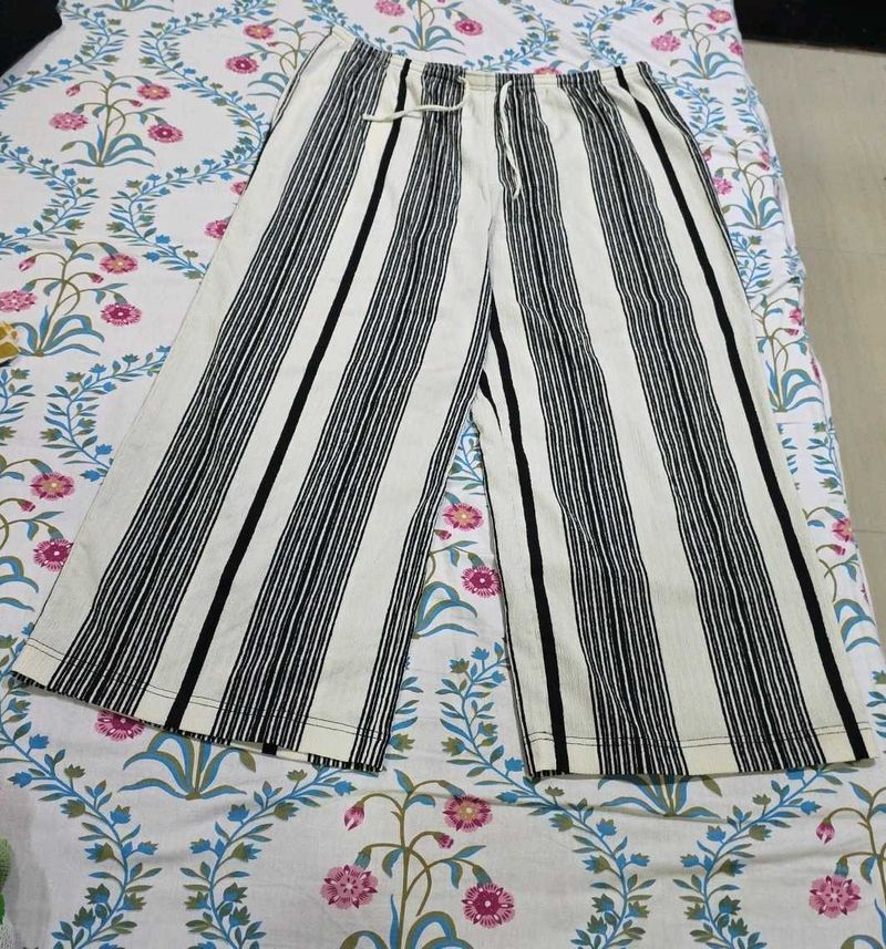H&amp;M Striped Palazzo Pants