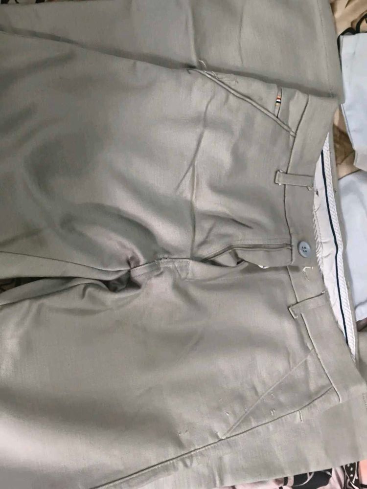 Men's Beige Casual Chinos