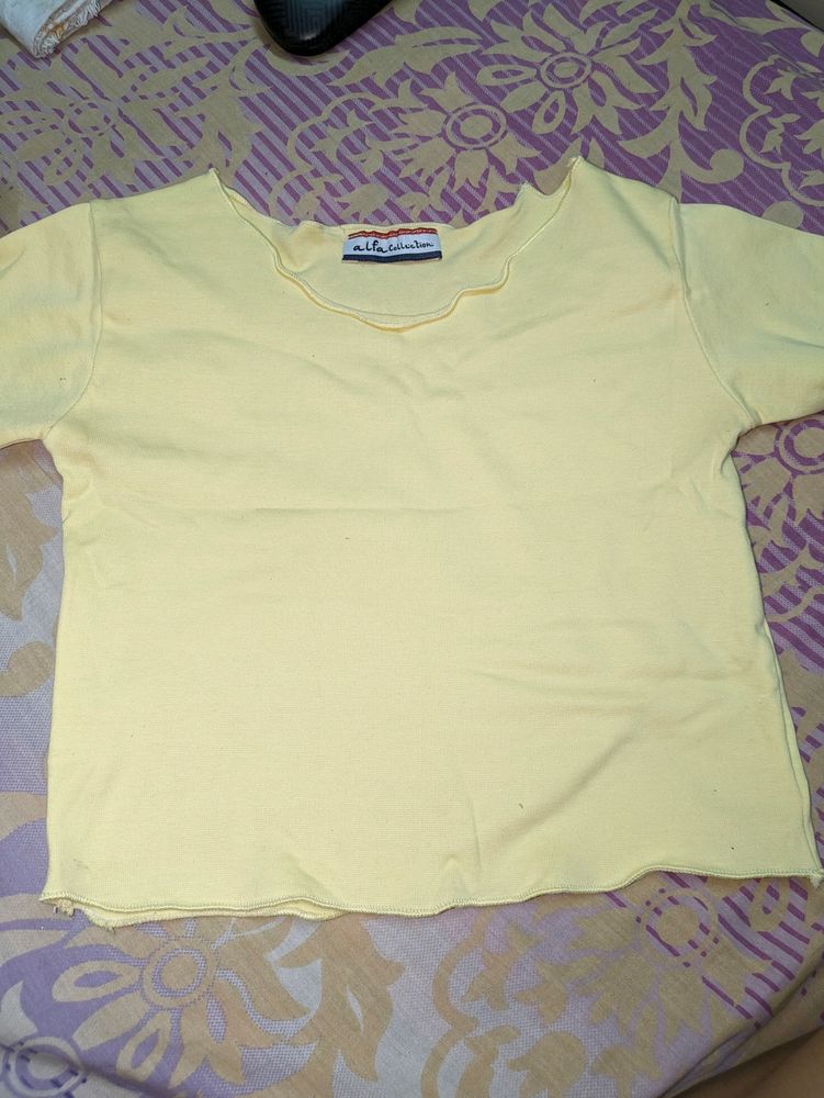 Yellow Tshirt Top