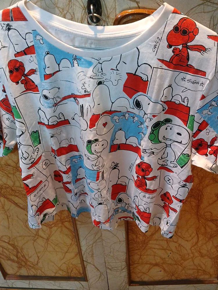 Cute Snoopy Graphic T-Shirt