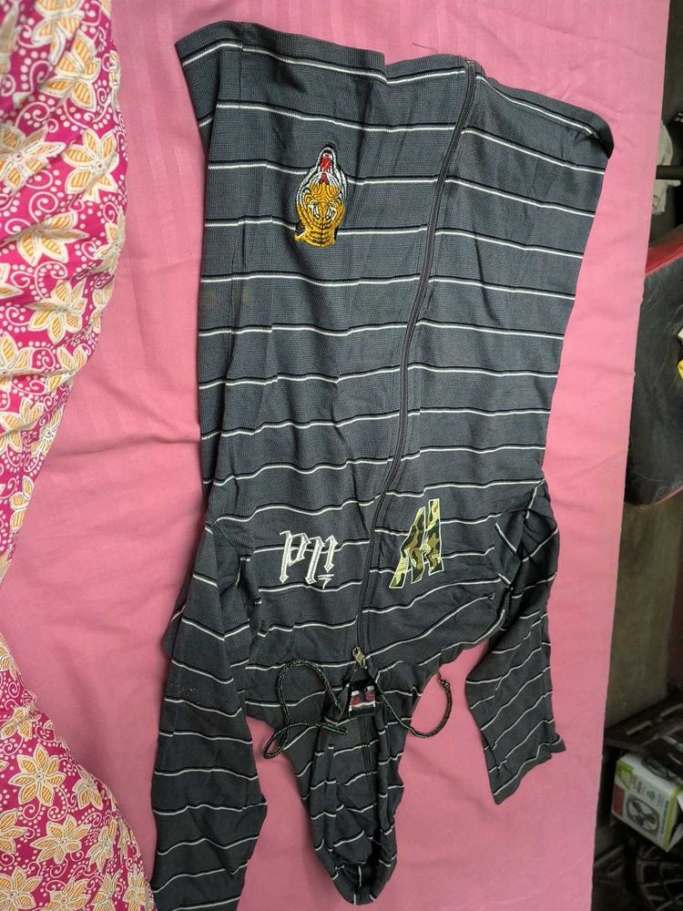 Striped Zip-Up Jacket