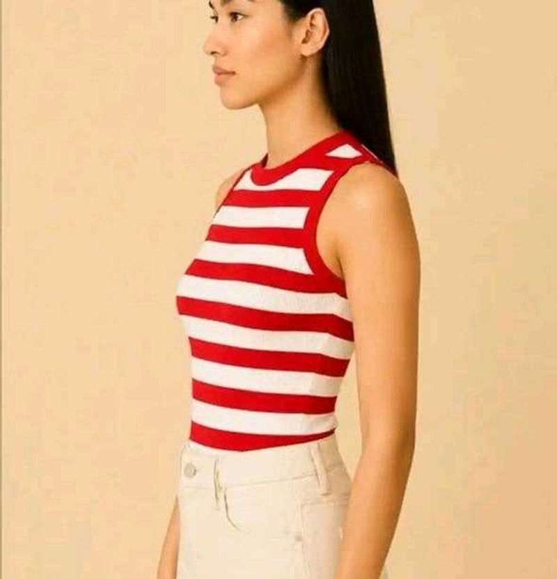 Striped Sleeveless Tank Top