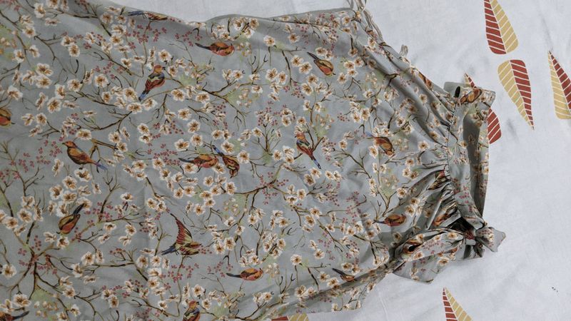 Printed halter neck top