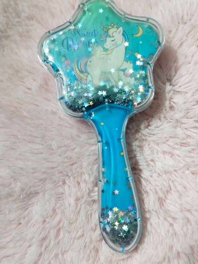 Unicorn Glitter Hair Brush