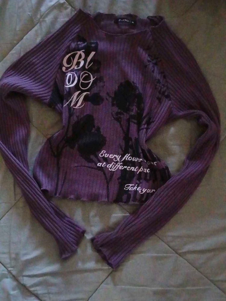 cute purple tops with designs