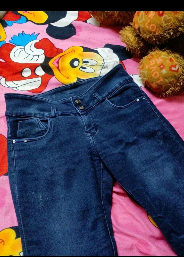 45.Navy Blue Jeans|coins |Skinny |Partywear|summer