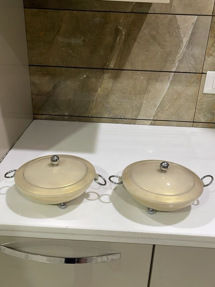 Elegant Serving Bowls with Lids
