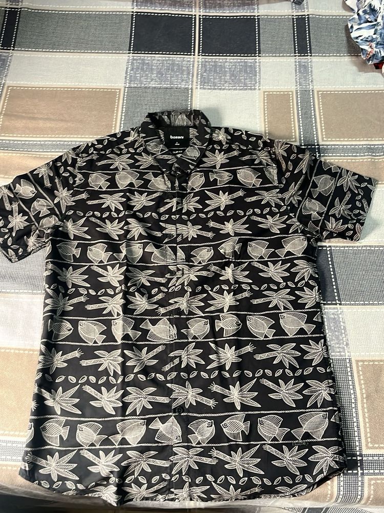 Bonobos Fish &amp; Floral Print Shirt