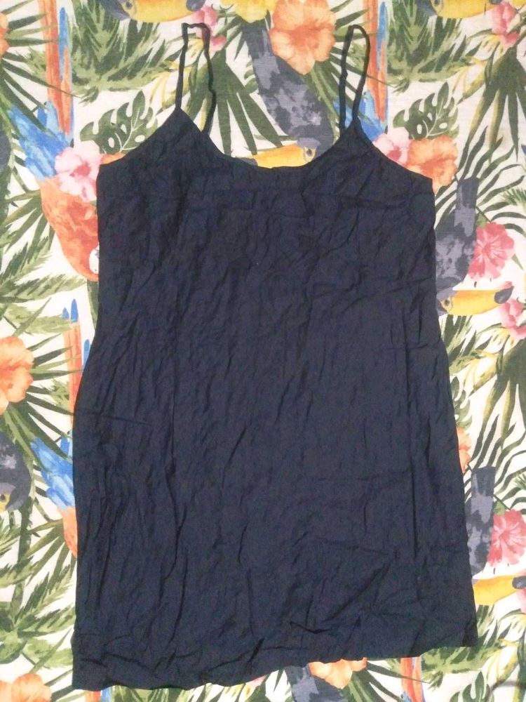 Navy Blue Slip Dress