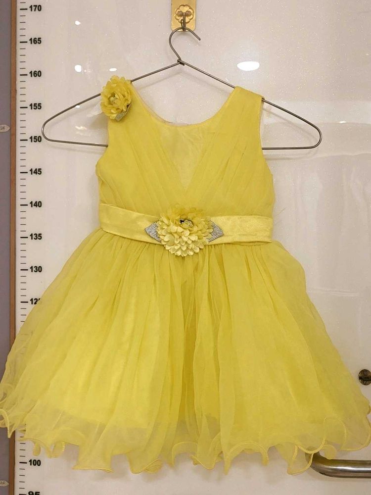 Beautiful Yellow Baby Girl Dress