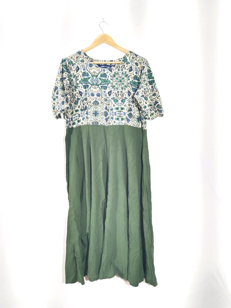 Olive Anarkali Kurta (Women's)
