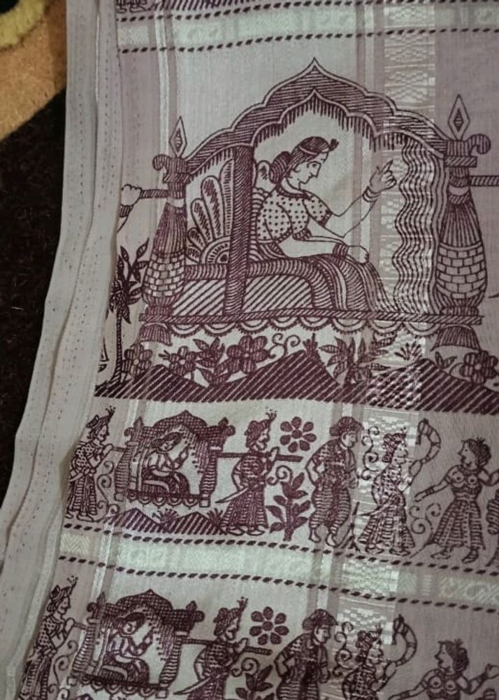 Dhola Maru Printed Saree