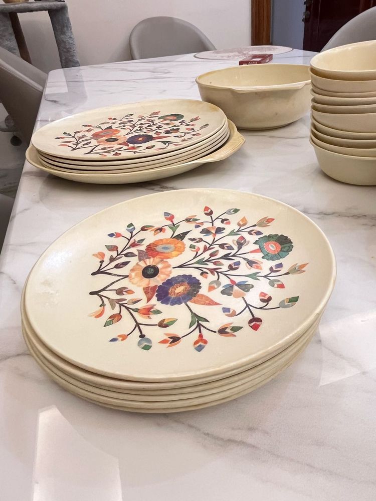 Set of Floral Dinner Plates