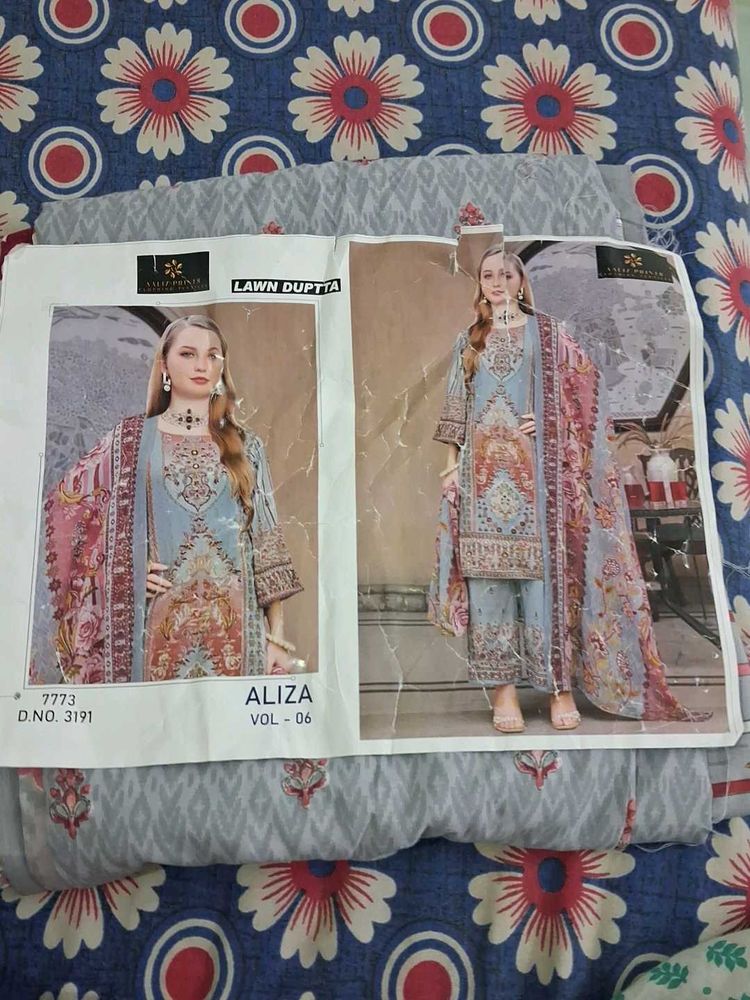 Designer Lawn Cotton Kurta Set
