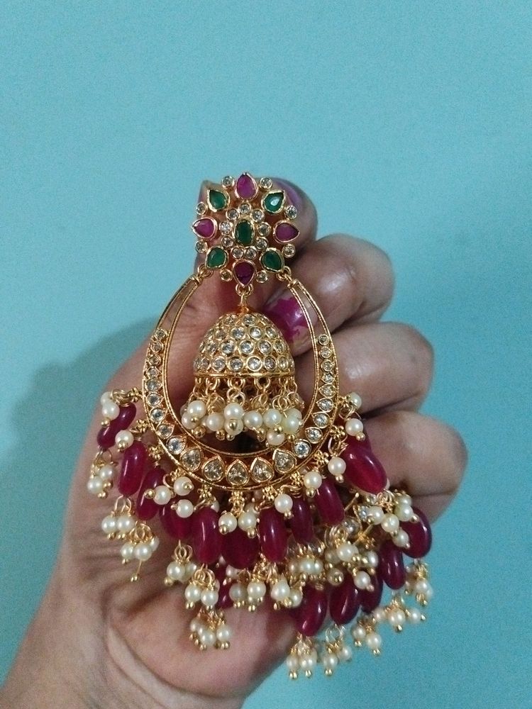 Chandhbali Ear Rings Premium Quality
