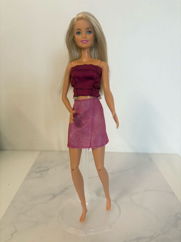 Reserved MTM Barbie Doll with Burgundy Top