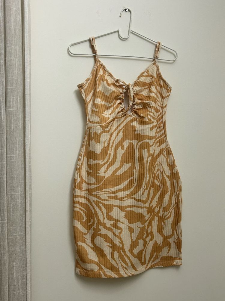 H&amp;M Zebra Print Mini Dress