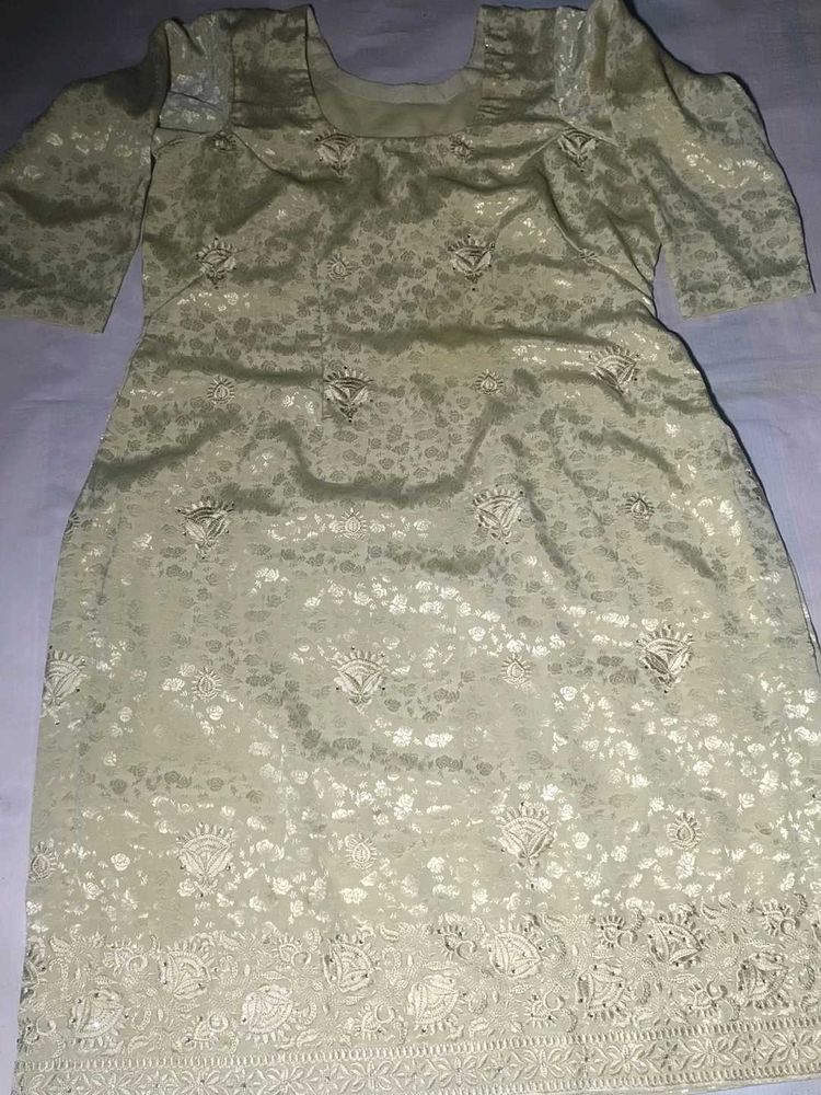 crepe Silk Elegant Brocade Kurta Set