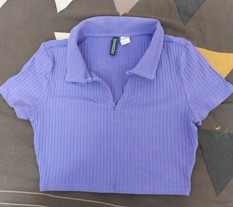 Classic Polo Crop Top