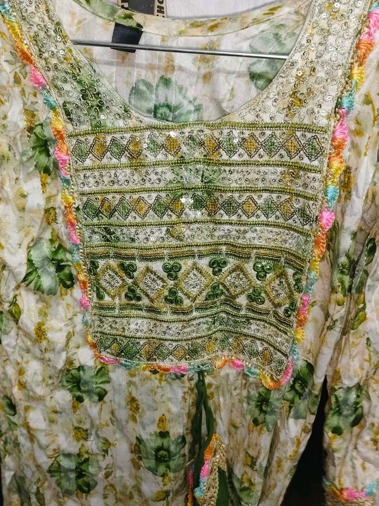 Embellished Floral Kurta