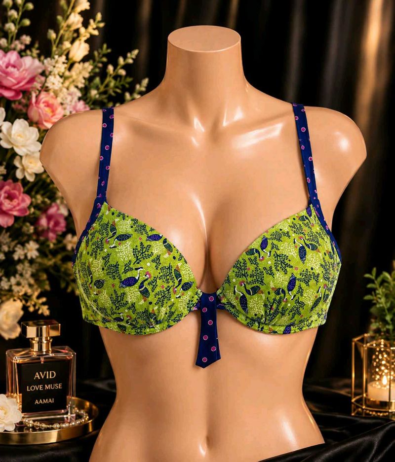 🇳🇿💫🎀Green Printed Bra