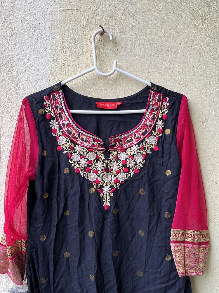 New Navras cotton embroidered kurta