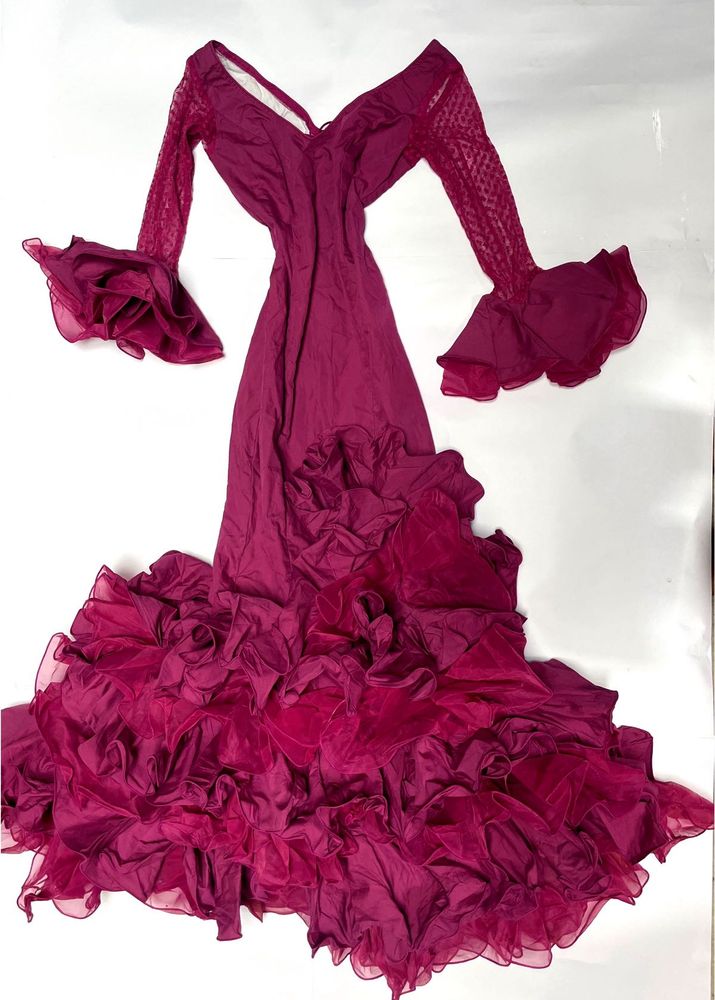 Stunning Ruffled Ethnic Gown