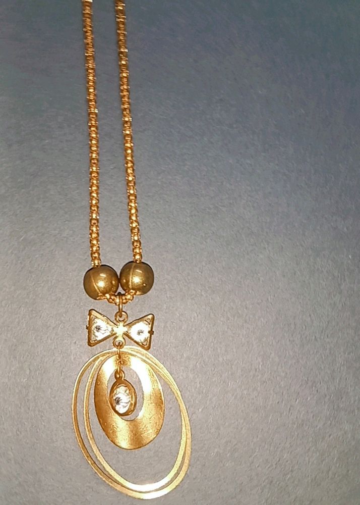 Copper Bow Necklace