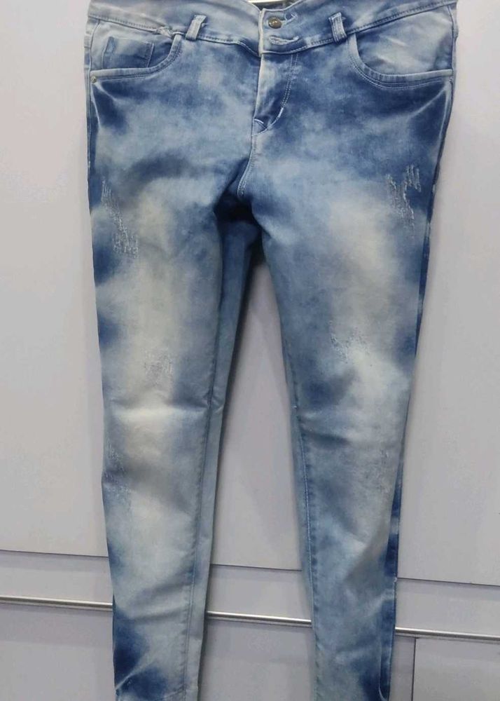 Stylish Acid Wash Jeans