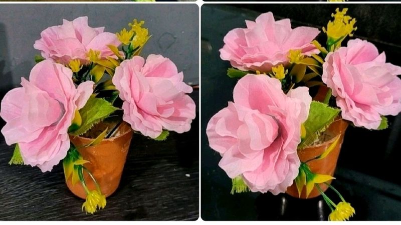 pink🌹 Rose Flower &amp; Pot