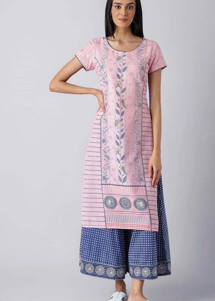 Elegant Pink &amp; Blue Kurta