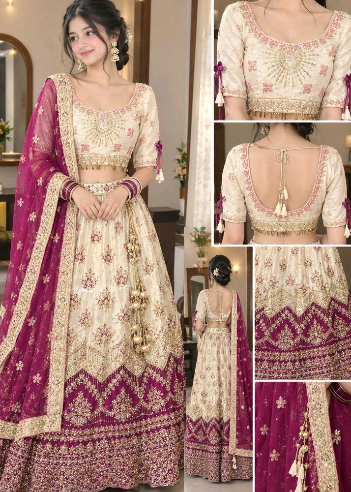 Lehenga Choli Set, sandle and bangles combo set be