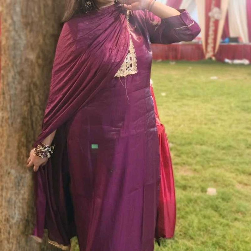 Elegant Purple Kurta Set with Dupatta