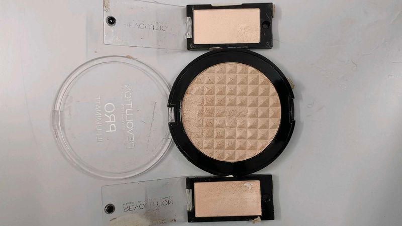 glow kit makeup Revolution Highlighter &amp; eyeshadow