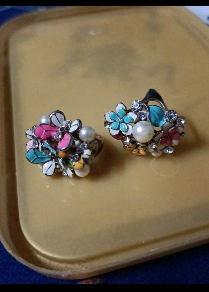 floral rings1+1free