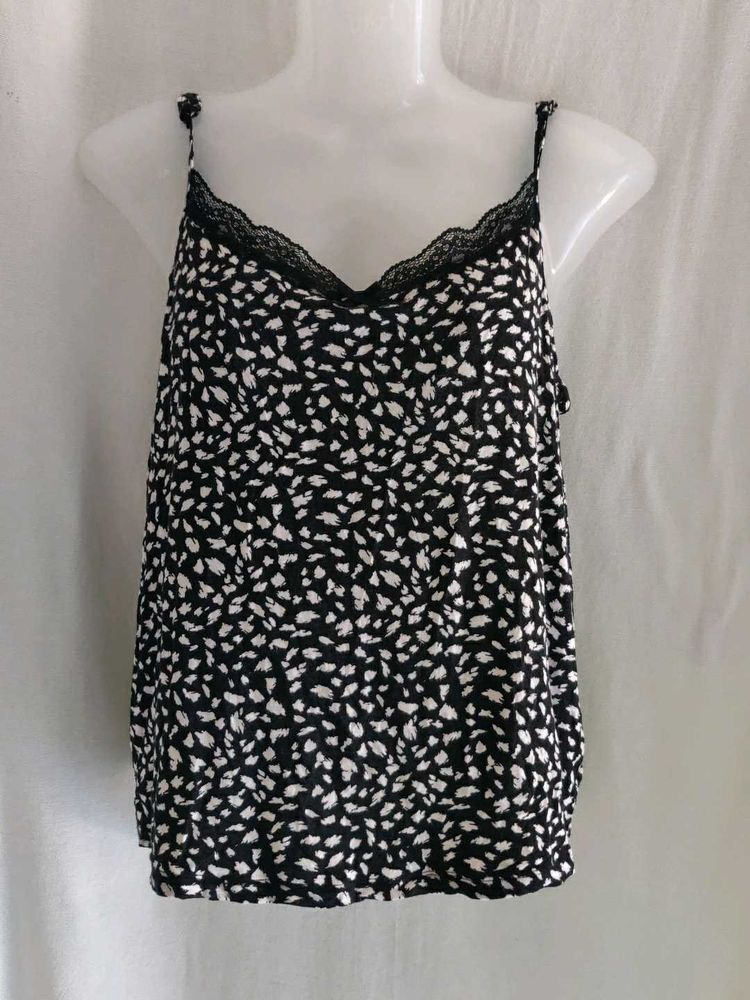 M&amp;S Chic Cami Top with Lace Trim
