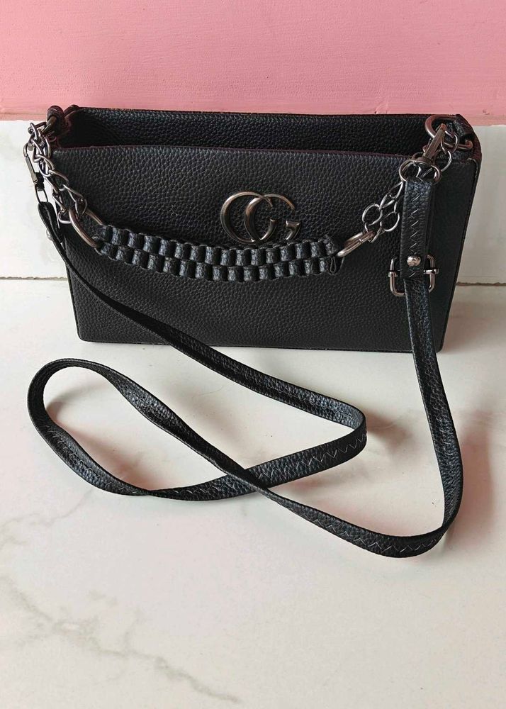 Stylish Black Crossbody Bag