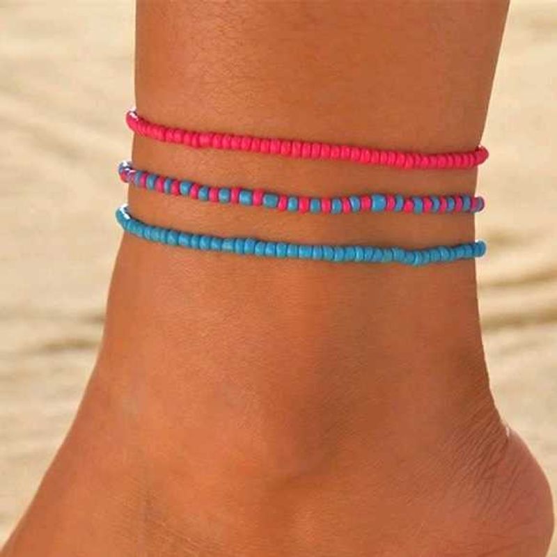 Beaded Anklet Set