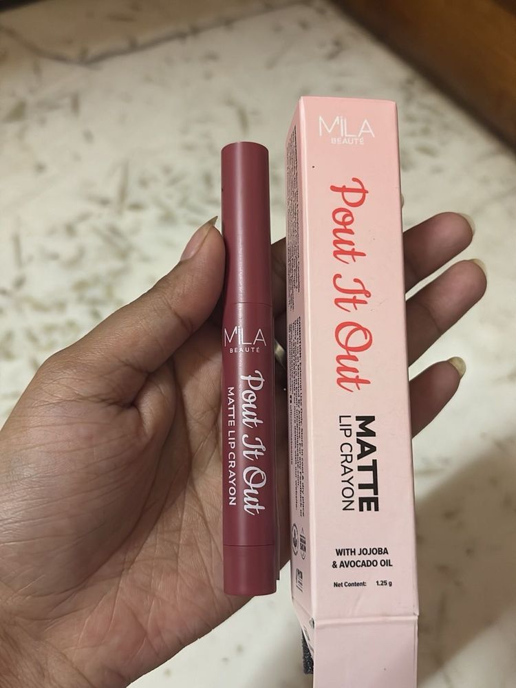 Mila Beaute Matte Lip Crayon - Rapunzel 117