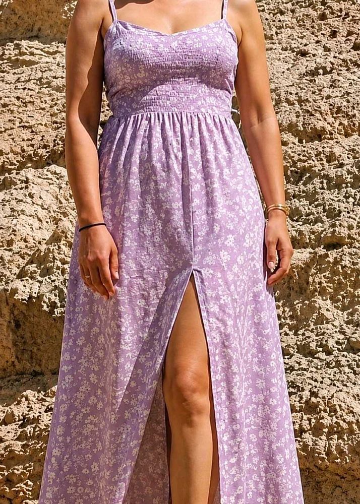 Flowy Floral Spaghetti Dress