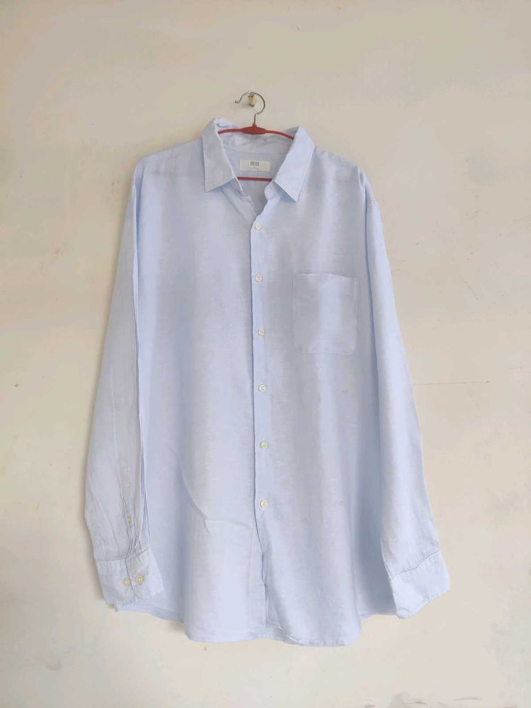Light Blue Classic Fit Button-Up Shirt