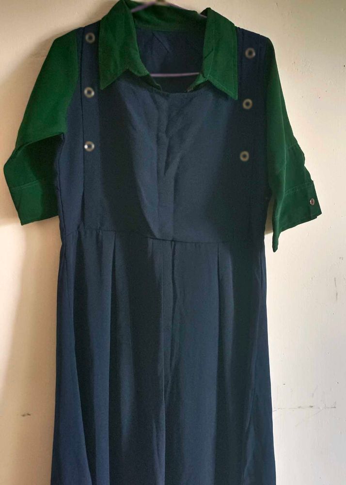 Stylish Blue &amp; Green Dress