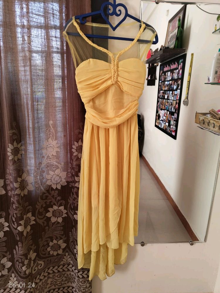 Yellow Beautiful One Piece Dress ❤